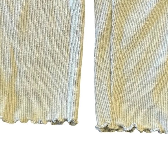 Garanimals green light olive lettuce trim tight knit ribbed leggings Girl3T - Picture 5 of 7